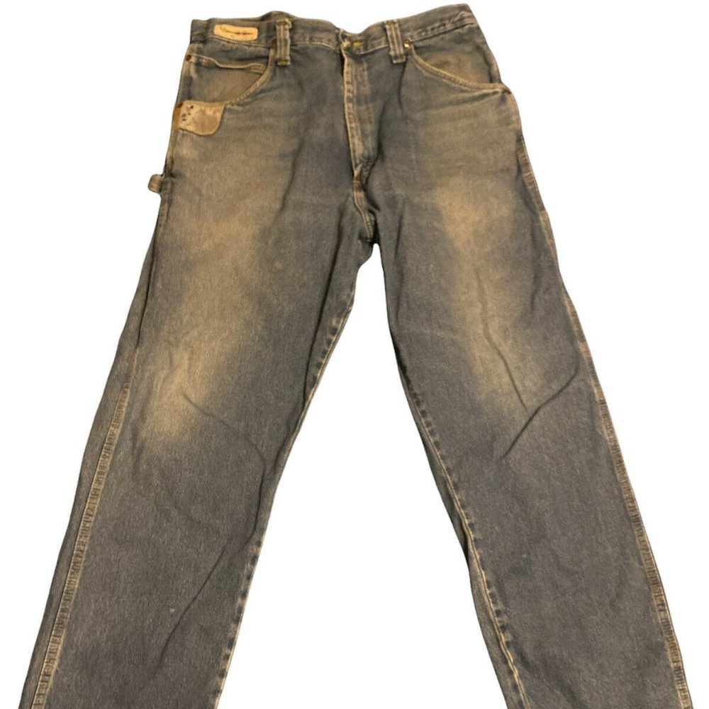Mens Wrangler Riggs Workwear Carpenter Work Horse Jeans Relaxed Fit Sz 38 x 42